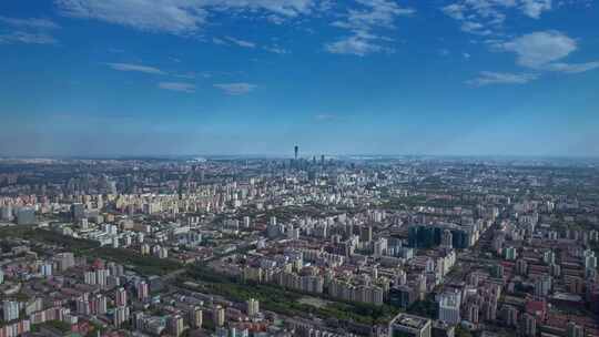 北京航拍空镜鸟瞰大全景延时