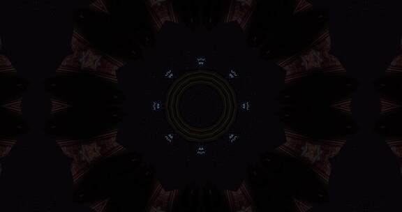 500 4K时尚创意绚丽发光光影万花筒