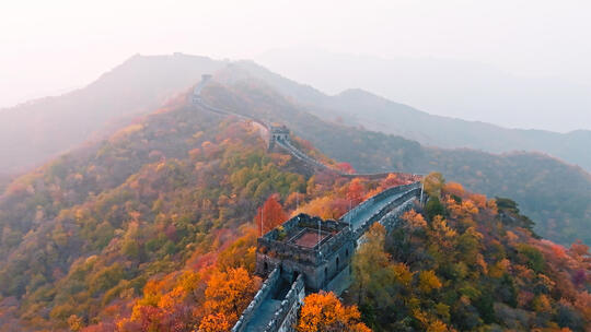 航拍长城秋景合集