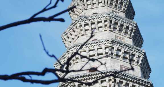 济南灵岩寺 辟支塔RED电影级素材