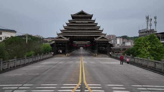 三江风雨桥航拍