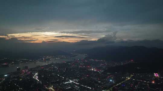 温州CBD夜景航拍