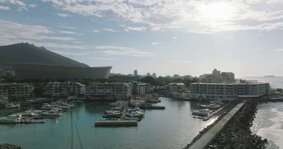 港口，海洋，海岸，城市建筑