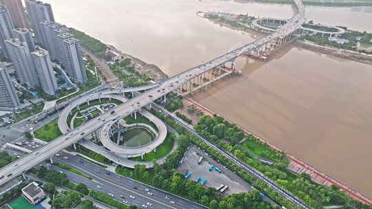 温州江心屿 东欧大桥 瓯江 瓯江路视频素材模板下载