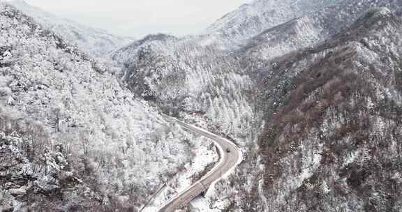 秦岭雪后云海航拍