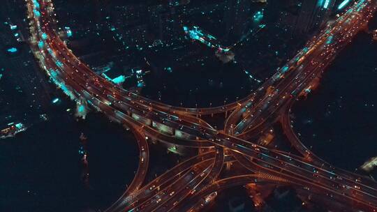 延安高架夜景延时摄影