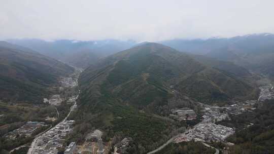 空中五台山，山西