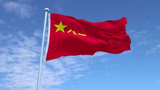蓝天下的军旗