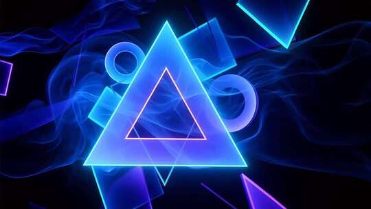 多彩时尚设计几何图形动态合集4K