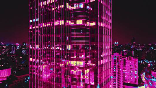 赛博朋克都市夜景