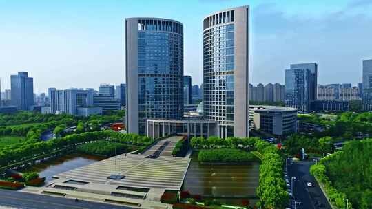 合肥市天鹅湖政务区航拍