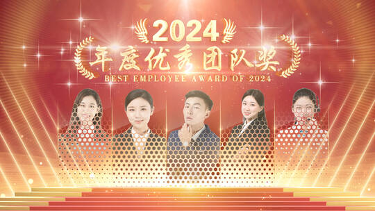 2025颁奖人物展示AE模板