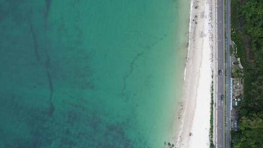 4K航拍深圳大鹏海岸线碧海蓝天视频素材模板下载