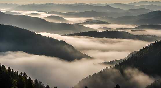 唯美风光日出日落云海风景唯美开场航拍中国