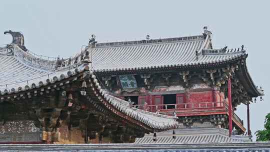 天津蓟县独乐寺观音阁寺庙木构古建筑