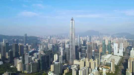 深圳CBD城市高楼航拍