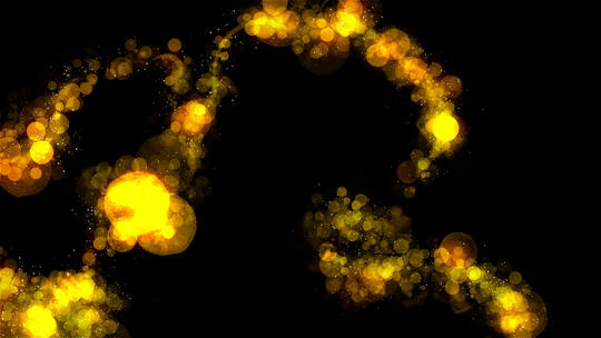 4k金色粒子闪烁飘移过渡合成 (2)视频素材模板下载