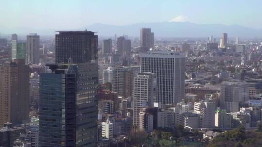 东京富士山建筑视频素材模板下载