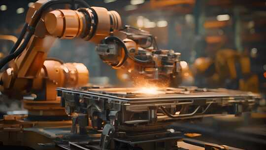机械臂工厂未来工厂生产线