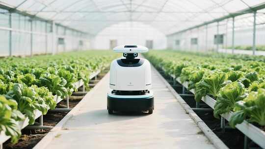 温室大棚内的农业机器人