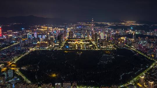 深圳市民中心灯光秀夜景延时2