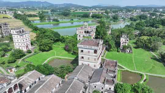 中国广东省江门市开平市塘口镇自力村碉楼群