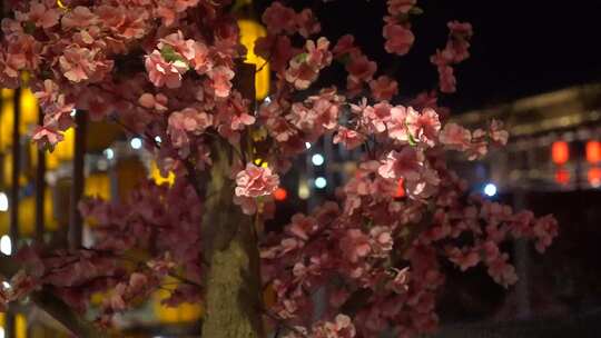 永年城 广府古城 夜景 灯光秀 古城街道