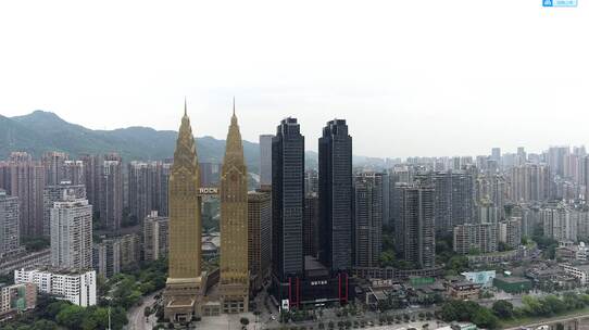 重庆航拍南岸喜来登重庆风景重庆标志性建筑