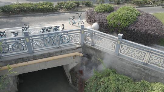 废水排入京杭大运河4K航拍
