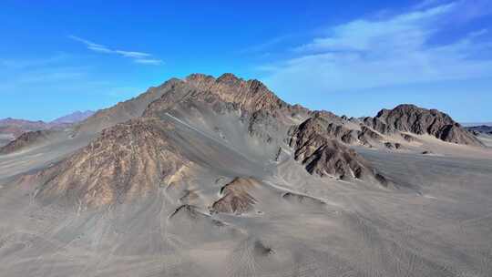 青海海西茫崖黑独山航拍4k视频