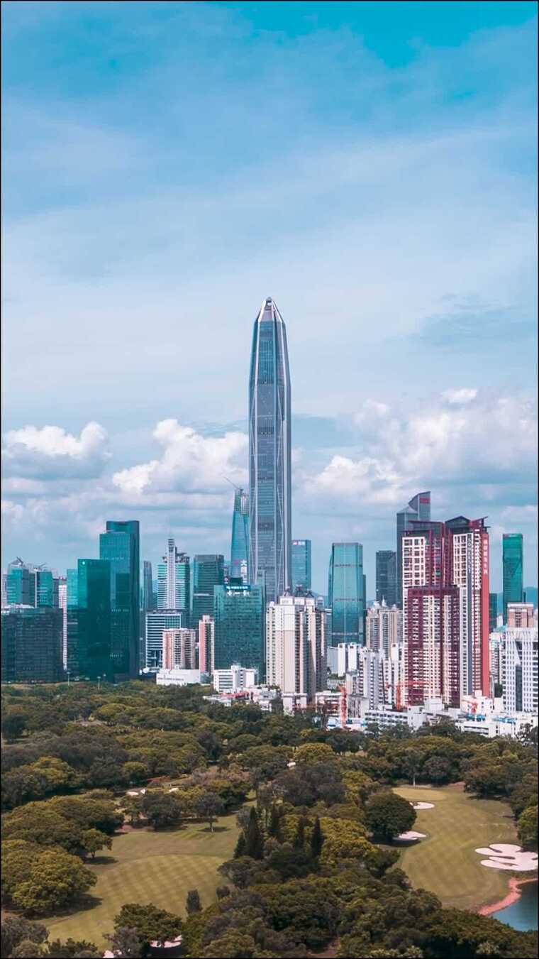 深圳_高尔夫俱乐部_深圳CBD_流云_竖屏
