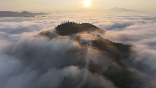 干净空镜广告唯美航拍大景城市山川