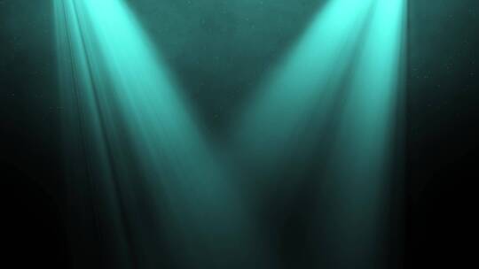 青绿光束光芒光耀舞台背景 (2)视频素材模板下载