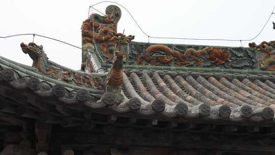 山西长治浊漳河谷佛头寺古建筑分镜素材