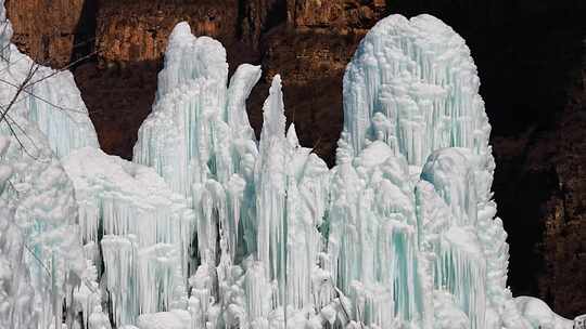 沕沕水 沕沕水景区 冰瀑 寒冷 冬季 冬天