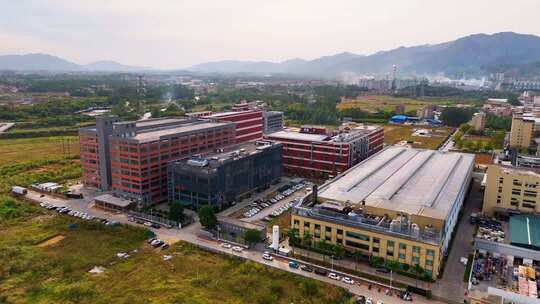 航拍 清远市 清城区 中国农业银行