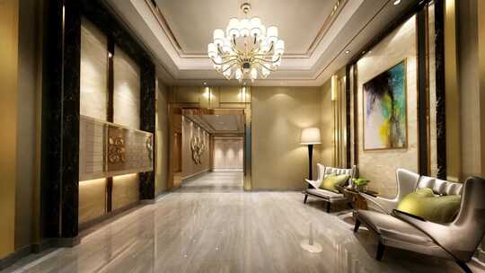 入户大堂客户三维动画