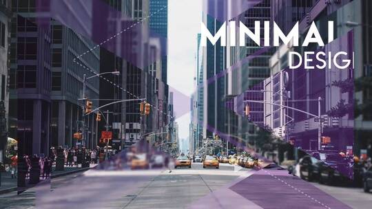 时尚动感三角形图文展示过渡促销宣传AE模版