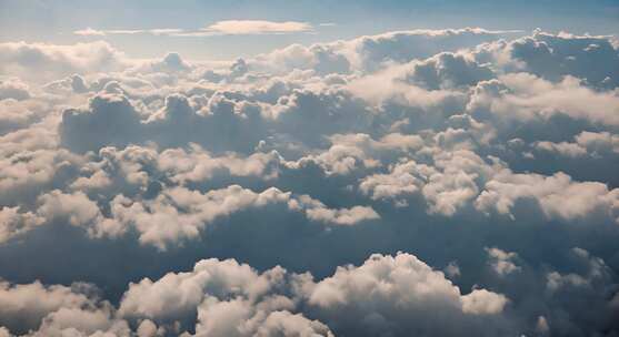 飞机视角云层