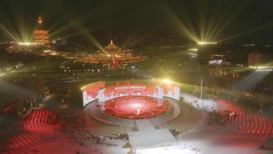 隋唐洛阳城应天门夜景-33届世界恳亲大会