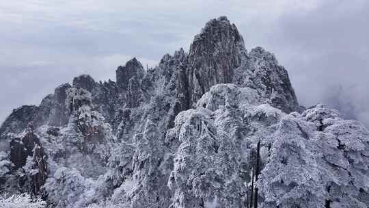 安徽黄山雪景