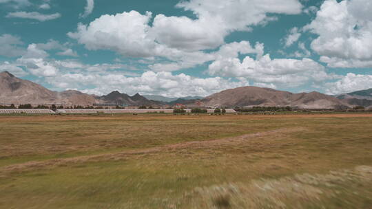 西藏日喀则市桑珠孜区城市湿地视频素材模板下载