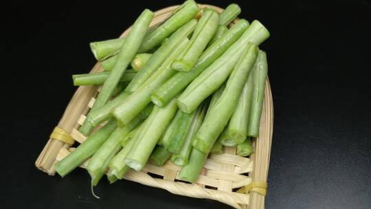 新鲜长豆角豇豆4K食品