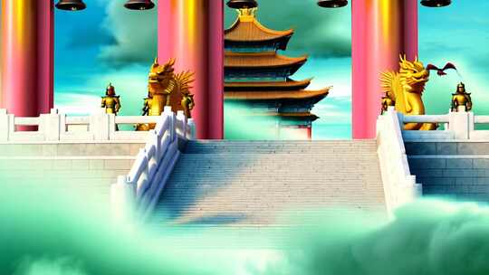 古风宫殿3D场景