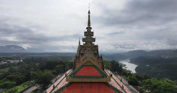 瑞丽市总佛寺航拍