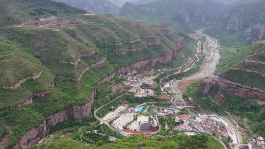 航拍太行山八泉峡