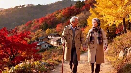 重阳节老人 传统节日 幸福老年生活