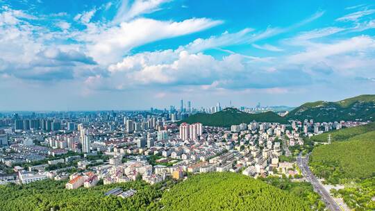 济南千佛山顶俯视市区延时8K