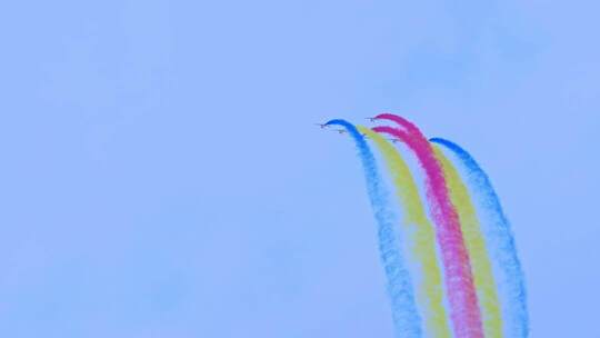 空军战机空中表演