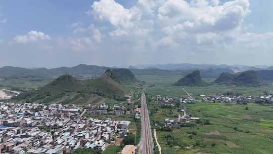 柳州市柳城县农村航拍